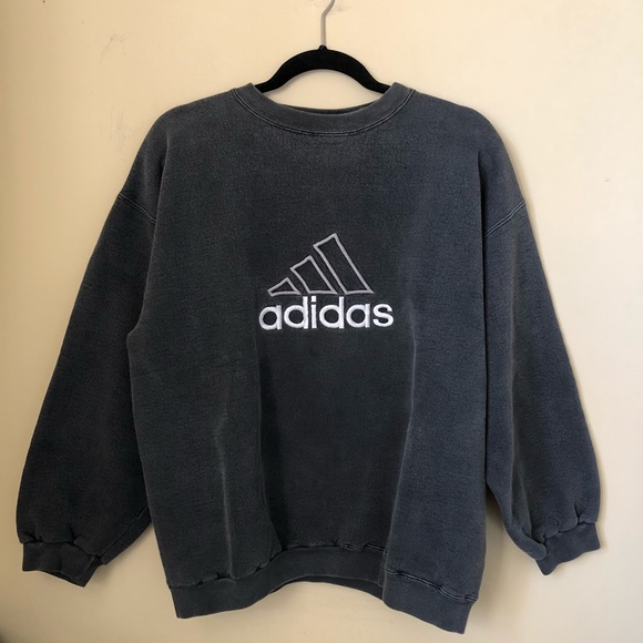 adidas Tops - Adidas Vintage Sweatshirt Grey